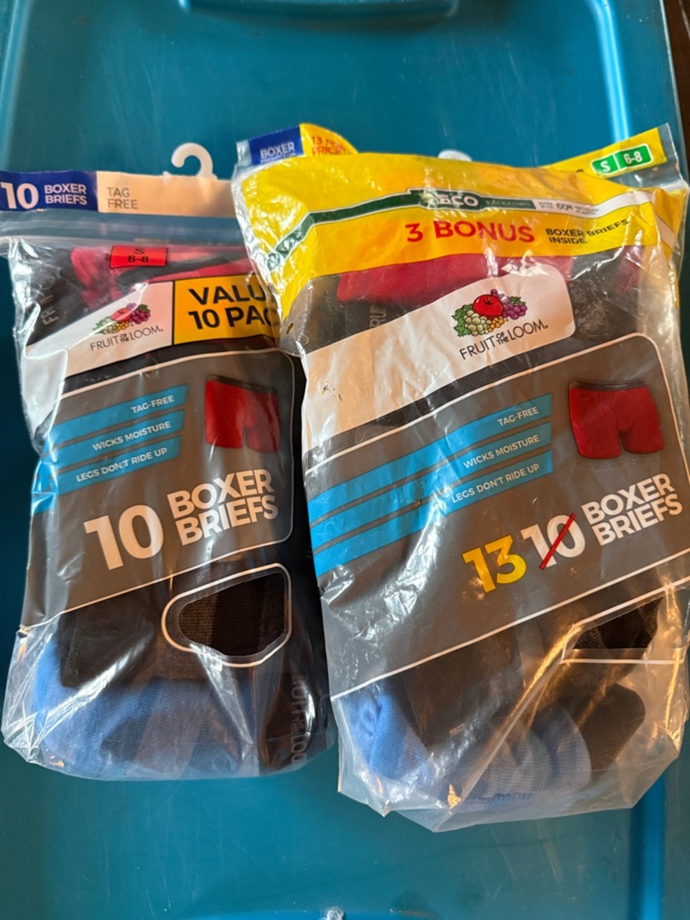 Fruit of the Loom boys Boxer Briefs (2)packs 23 pairs total